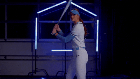 Softball Swing GIF by UNC Tar Heels