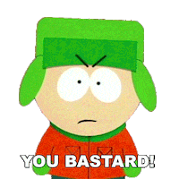 You Bastard Kyle Broflovski Sticker by South Park