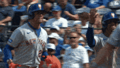Home Run Laughing GIF by New York Mets