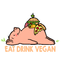 vegan eating Sticker by Alba Paris