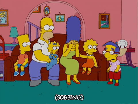 sad homer simpson GIF