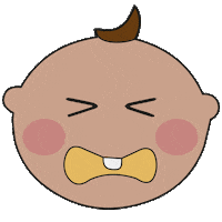 Baby Crying Sticker by Van Asten Babysuperstore Tilburg