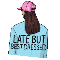 Claireillustration fashion pink blue pop Sticker