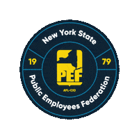 NYSPUBLICEMPLOYEESFEDERATION union union strong pef nys pef Sticker