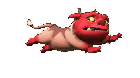 Barong Running Sticker by Komarong Animation