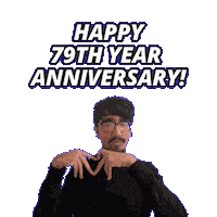 79 Year Anniversary Sticker