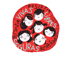Mujeres Sticker by Maria Jose Da Luz