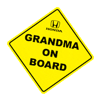 Sign Warning Sticker by Honda