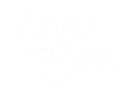 Love You Lettering Sticker