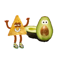 Happy Tortilla Chips Sticker