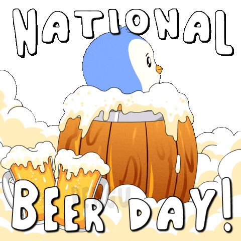 Celebration Drinking Sticker by Pudgy Penguins