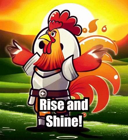 Rise And Shine Morning GIF by Zorooster