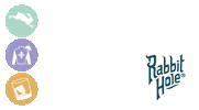 Rabbit Hole Logo Sticker by Aaron Mivelaz