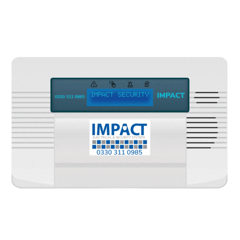 impactsecurity security impact electrical alarms Sticker