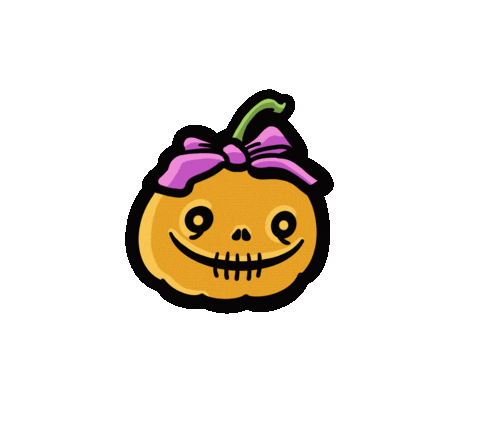 Halloween Orange Sticker