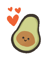 samxlopez love avocado guacamole samxlopez Sticker