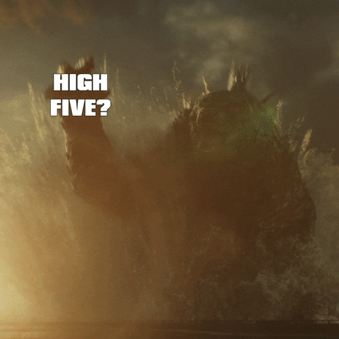 GodzillaVsKong yes clap monster good job GIF