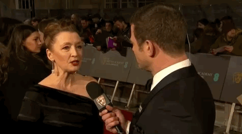 lesley manville interview GIF by BAFTA