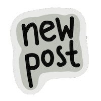 Illustration New Post Sticker