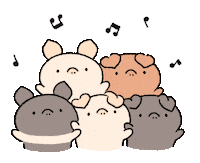 Pig Singing Sticker by BREAD TREE