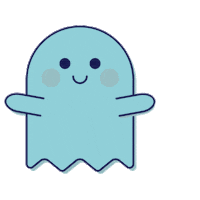 Happy Ghost Sticker by SchlegelundSchmidt