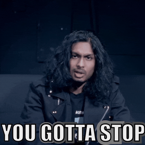 Stop It Hold On GIF by Ashwin Gane