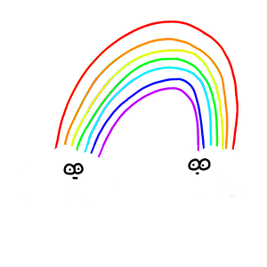 Rainbow Effects Sticker by Originals