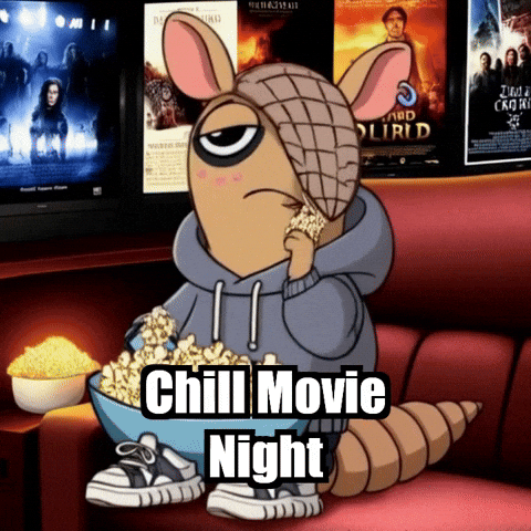 Armadillo Popcorn GIF by Chillo Dillo