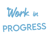 Working Work In Progress Sticker by Rosalia Accesorios Tejidos