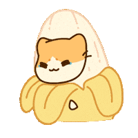 Sad Banana Sticker by Bichi Mao