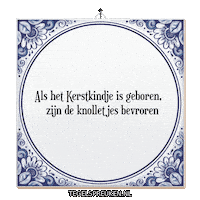Winter Wijsheid Sticker by Tegelspreuken.nl