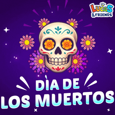 Day Of The Dead Halloween GIF by Lucas and Friends by RV AppStudios