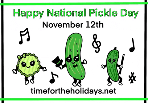 lisahiltone239 giphyupload dancing pickles national pickle day GIF