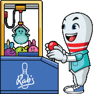 Bowling Ball Win Sticker by Rab's