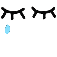 Sad Tear Sticker