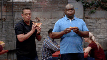 pizza friendship GIF by CBS