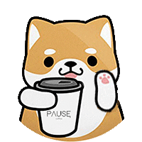 PAUSECOFFEA giphyupload coffee pause pausecoffea Sticker