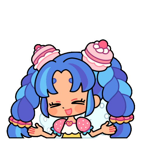 SparklesMagicalMarket blue idk shrug sparkles Sticker