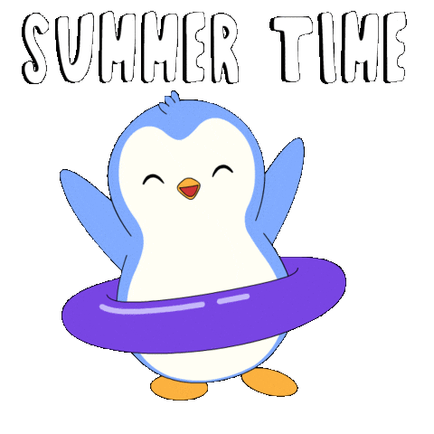Relaxed Summer Sticker by Pudgy Penguins