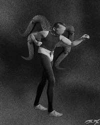 digital collage boxing GIF by Brandon Muir