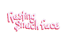 Typography Snack Sticker
