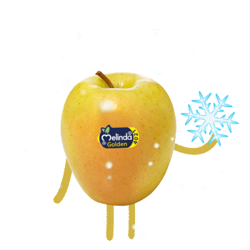 Snow Apple Sticker by Melinda