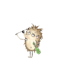 TheTwiolins why question children hedgehog Sticker