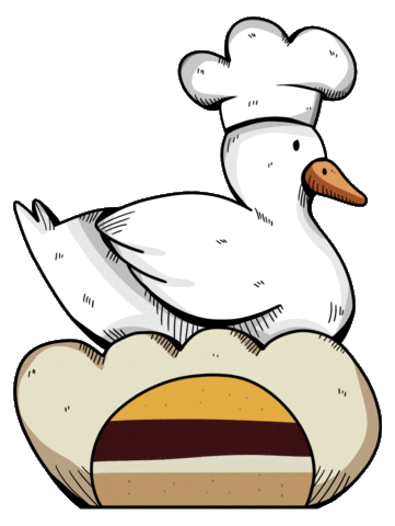 veronikavrx goose patisserie lmg la mousse goose Sticker