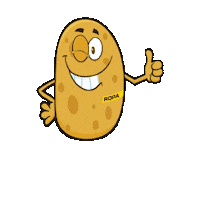 ropamaschinenbau jump potato lachen ropa Sticker