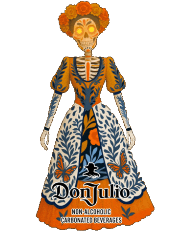 Day Of The Dead Skull Sticker by Fighter Gifs