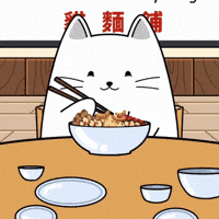 Hungry White Cat GIF by MESA My Emotional Support Animal