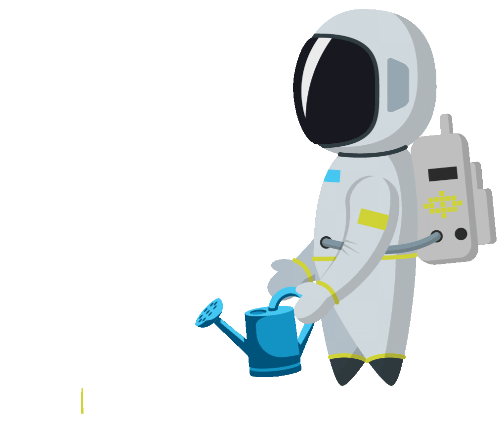 Moon Man Space Sticker by The Escape Pod