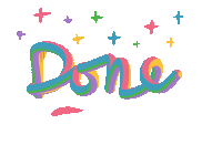 Im Done Sticker by Beautigurlz