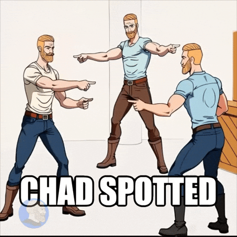 Crypto Pointing GIF by Based Chad